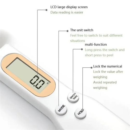 Digital Measuring Spoon – Perfect for Coffee, Protein & Baking